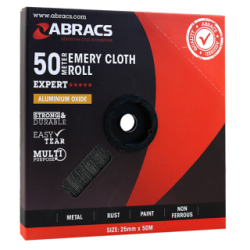Abracs Emery Cloth Roll - Blue 25Mm X 50M P150