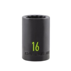 1/2in Drive 16mm 12 PT Impact Socket