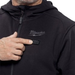 M12 HEXON HEATED HOODIE BLACK L