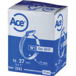 Ace W1 12Mm Hose Clips 70-90Mm