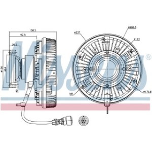 Radiator Fan Coupling - Nissens 86075