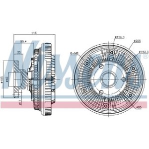 Radiator Fan Coupling - Nissens 86090