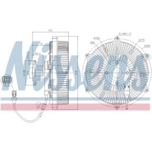 Radiator Fan Coupling - Nissens 86163