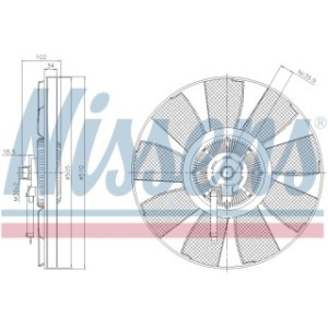 Radiator Fan Coupling - Nissens 86218