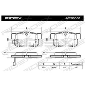 Brake Pad Set - RIDEX 402B0060