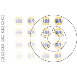 Brake Disc NAPA NBD5002 for NISSAN JUKE, PULSAR OE 402061KC2A
