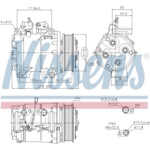 Compressor - Nissens 890128