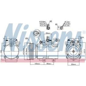 Compressor - Nissens 890130