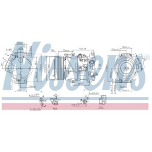 Compressor - Nissens 890141