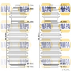 Front Steering Bellow Kit NAPA NCB3003 for VAUXHALL, FORD