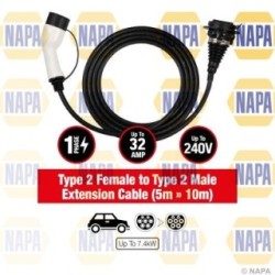Electric Vehicle Charging Cable NAPA NEC105 for MERCEDES