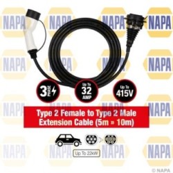 Electric Vehicle Charging Cable NAPA NEC106 for MERCEDES