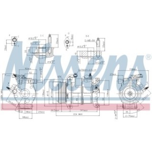 Compressor - Nissens 890169