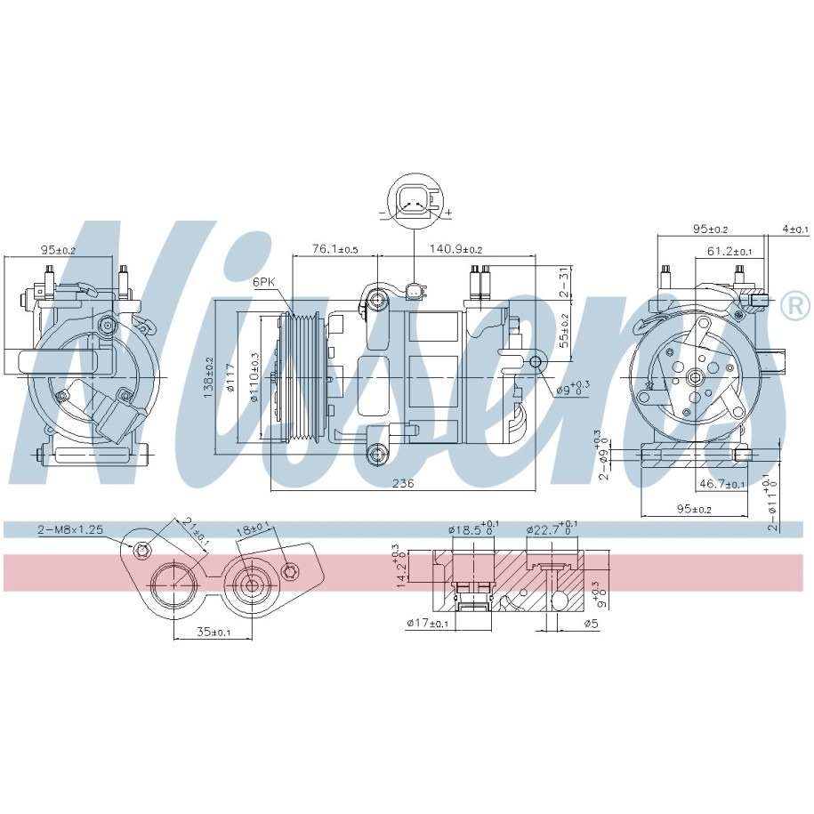 Compressor - Nissens 890217