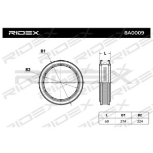 Air Filter - RIDEX 8A0009