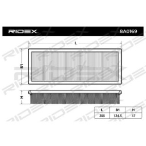 Air Filter - RIDEX 8A0169