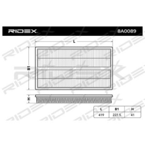 Air Filter - RIDEX 8A0089