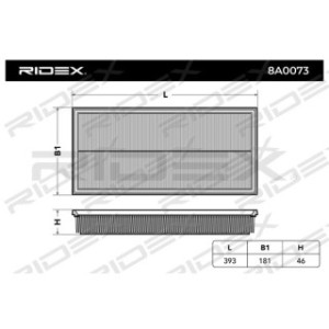 Air Filter - RIDEX 8A0073
