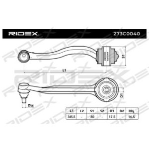 Control Trailing Arm - RIDEX 273C0040