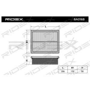 Air Filter - RIDEX 8A0168