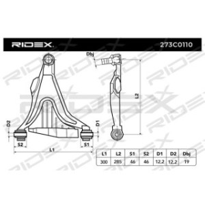 Control Trailing Arm - RIDEX 273C0110