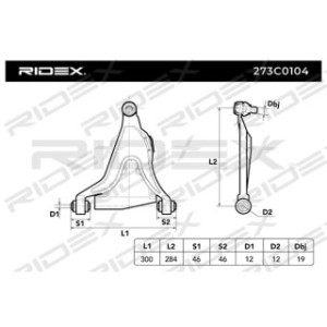 Control Trailing Arm - RIDEX 273C0104
