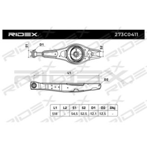 Control Trailing Arm - RIDEX 273C0411