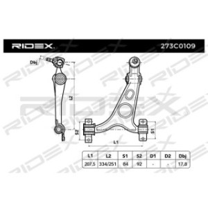 Control Trailing Arm - RIDEX 273C0109