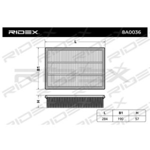 Air Filter - RIDEX 8A0036