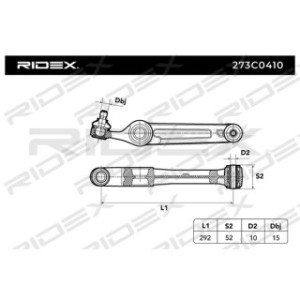 Control Trailing Arm - RIDEX 273C0410