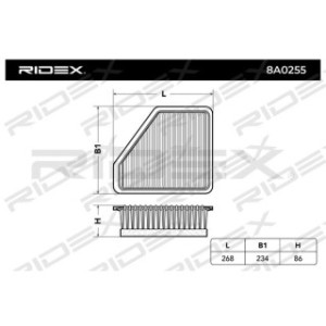 Air Filter - RIDEX 8A0255