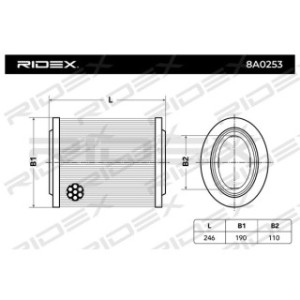 Air Filter - RIDEX 8A0253