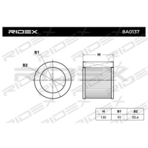 Air Filter - RIDEX 8A0137