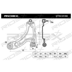 Control Trailing Arm - RIDEX 273C0138
