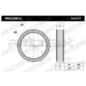 Air Filter - RIDEX 8A0127