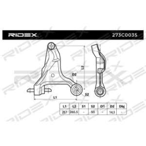 Control Trailing Arm - RIDEX 273C0035