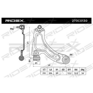 Control Trailing Arm - RIDEX 273C0130