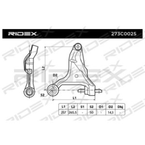 Control Trailing Arm - RIDEX 273C0025