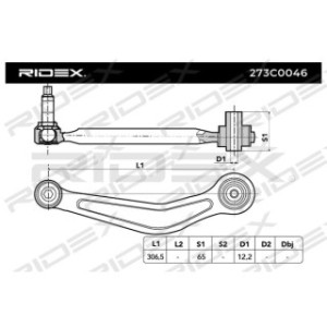 Control Trailing Arm - RIDEX 273C0046
