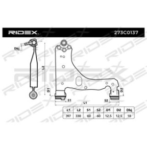 Control Trailing Arm - RIDEX 273C0137