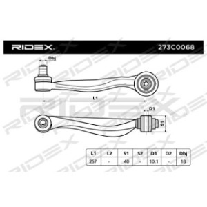 Control Trailing Arm - RIDEX 273C0068
