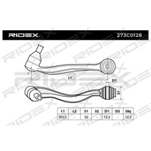 Control Trailing Arm - RIDEX 273C0128