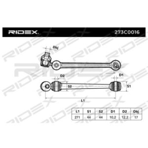 Control Trailing Arm - RIDEX 273C0016