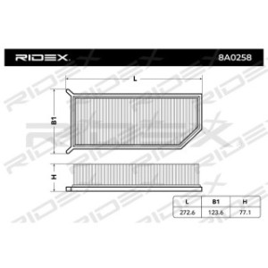 Air Filter - RIDEX 8A0258