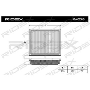Air Filter - RIDEX 8A0269