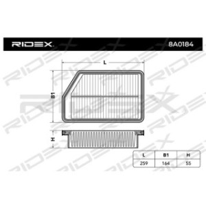Air Filter - RIDEX 8A0184