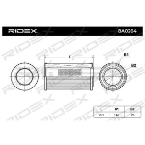 Air Filter - RIDEX 8A0264