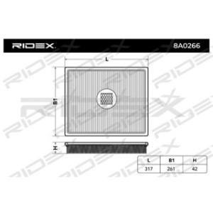 Air Filter - RIDEX 8A0266