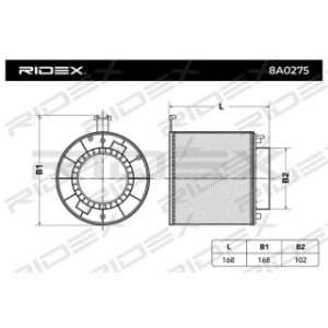 Air Filter - RIDEX 8A0275