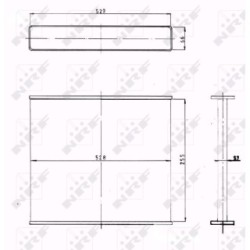 Radiator Core NRF 1007 for CITROEN DS